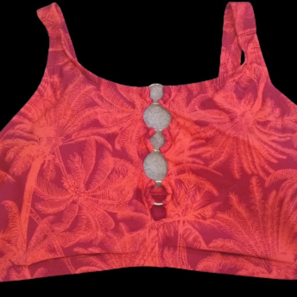 MYNAH Caged Front High Neck Top Size 20W* MSRP $44.00 *NWT*